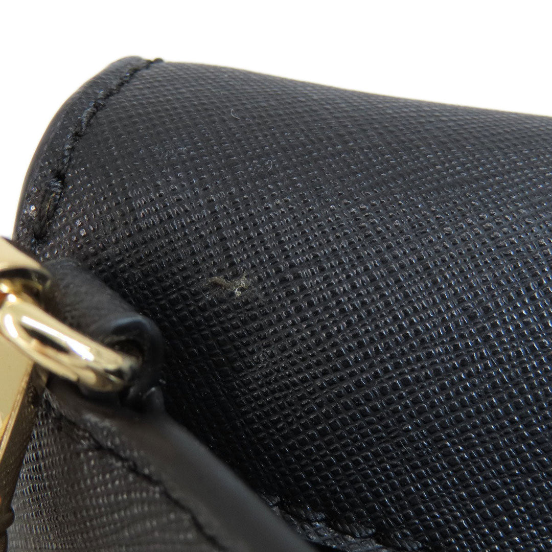 MICHAEL KORS Shoulder Bag PVC black logo Women Used Authentic