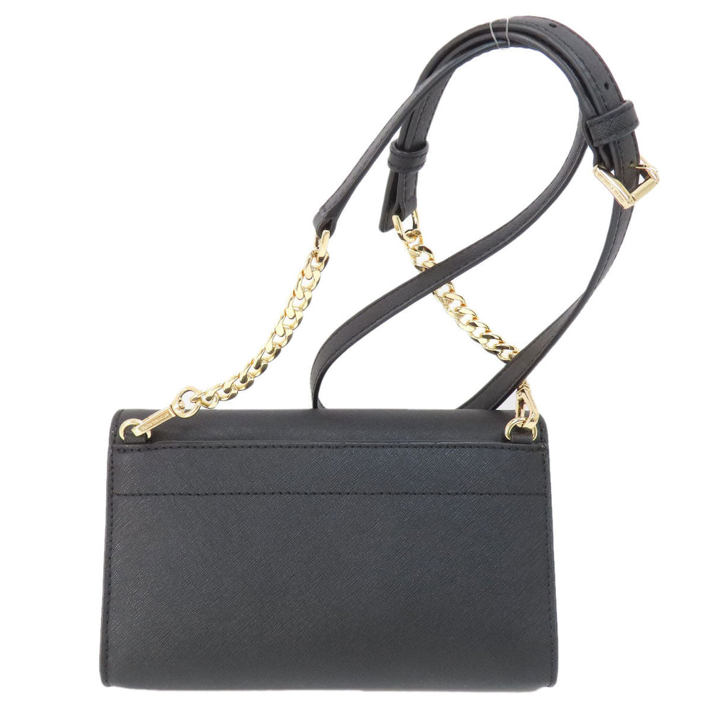 MICHAEL KORS Shoulder Bag PVC black logo Women Used Authentic