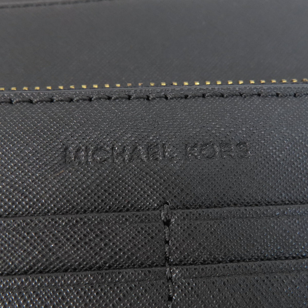 MICHAEL KORS Shoulder Bag PVC black logo Women Used Authentic