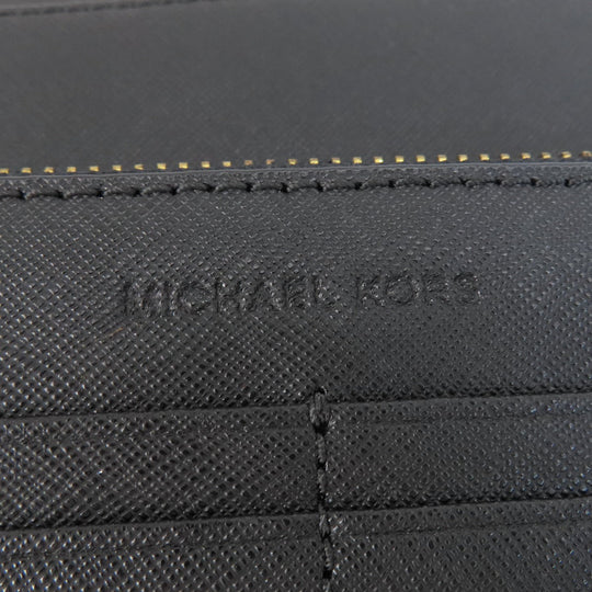 MICHAEL KORS Shoulder Bag PVC black logo Women Used Authentic