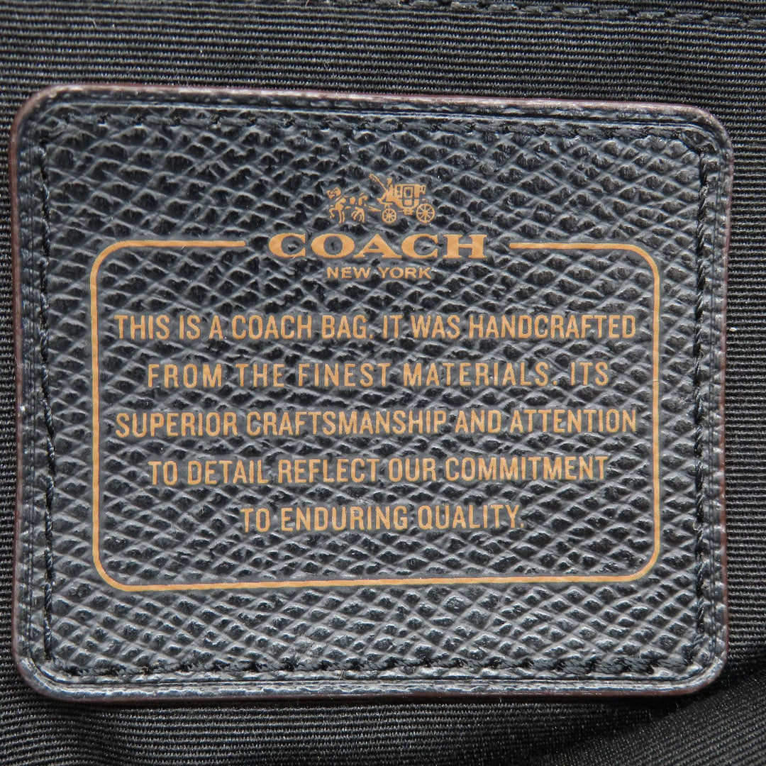 COACH Tote Bag F36875 PVC Brown logo