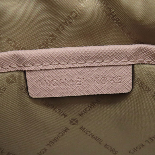 MICHAEL KORS Shoulder Bag PVC white MK signature Women Used Authentic