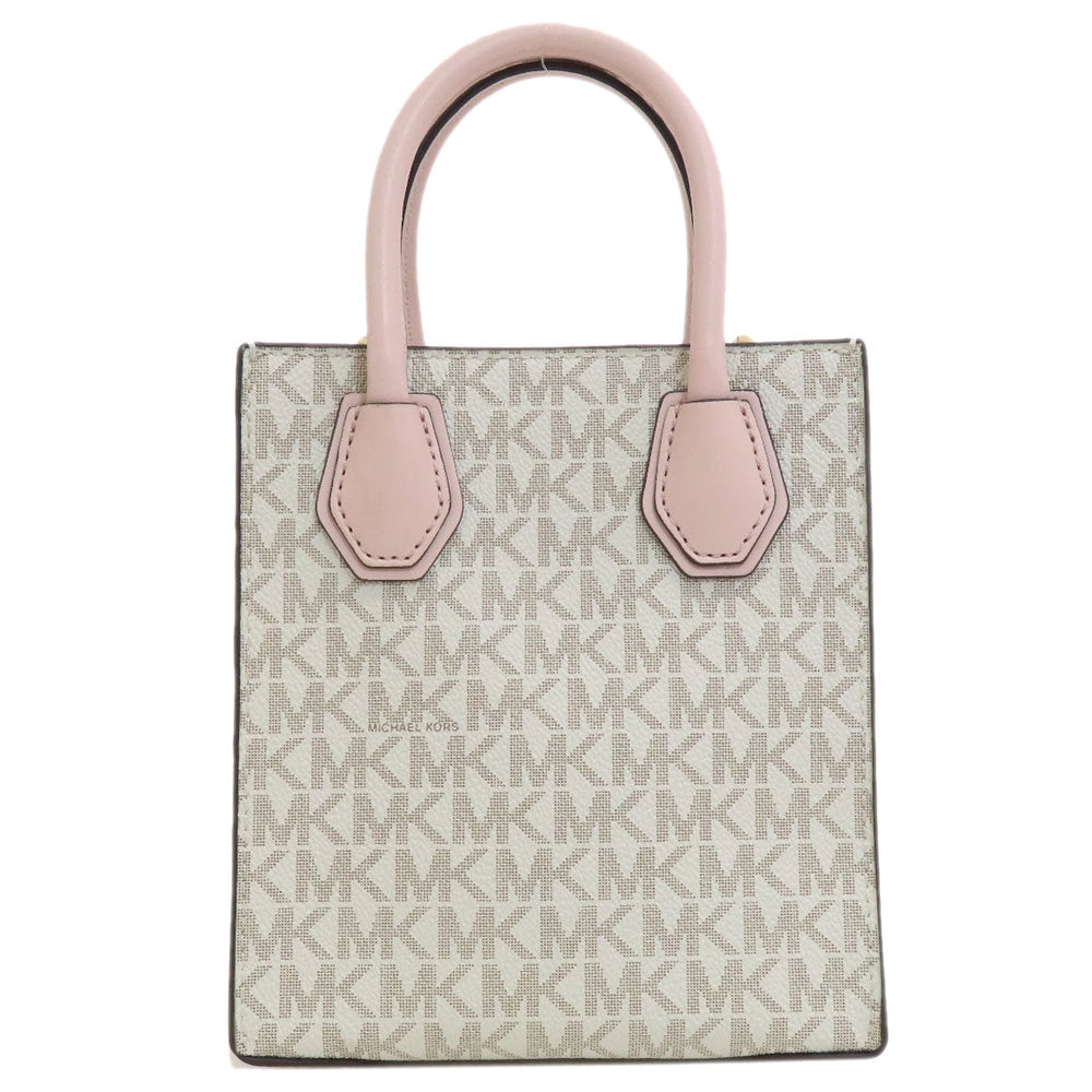 MICHAEL KORS Handbag PVC white Mercer 2WAY