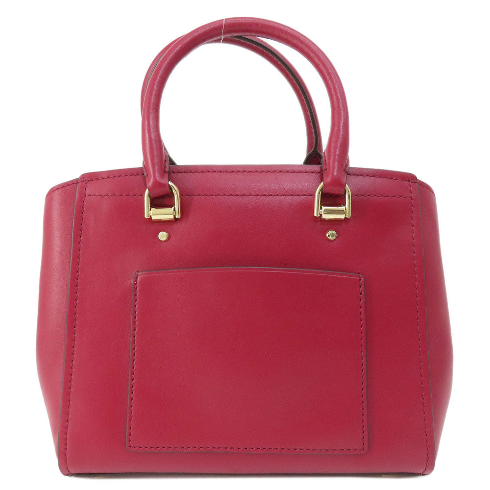 MICHAEL KORS Handbag leather Red 2WAY Women Used Authentic