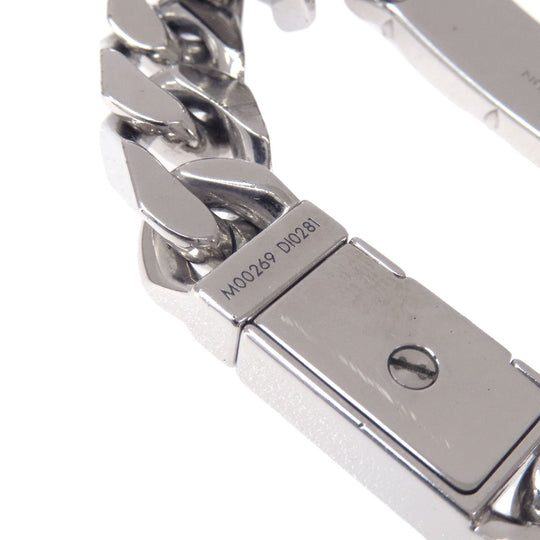 LOUIS VUITTON bracelet M00269 metallic Silver chain bracelet monogram Women Used Authentic