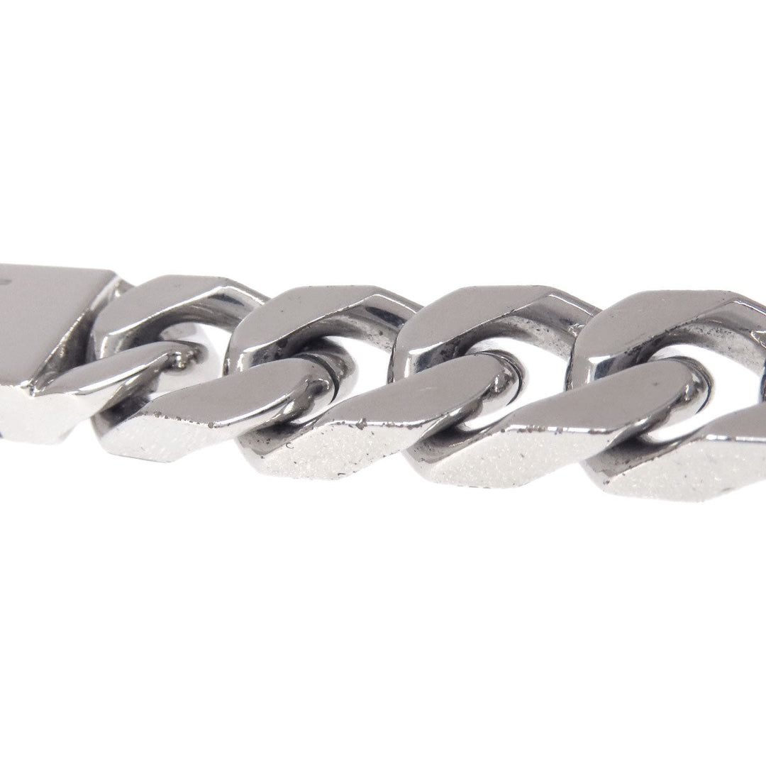 LOUIS VUITTON bracelet M00269 metallic Silver chain bracelet monogram Women Used Authentic