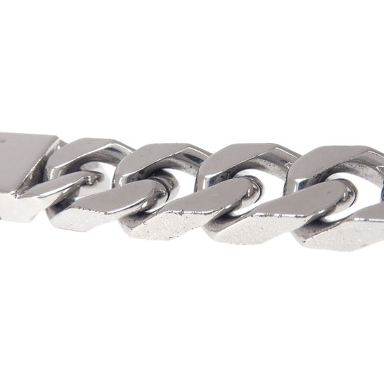 LOUIS VUITTON bracelet M00269 metallic Silver chain bracelet monogram Women Used Authentic