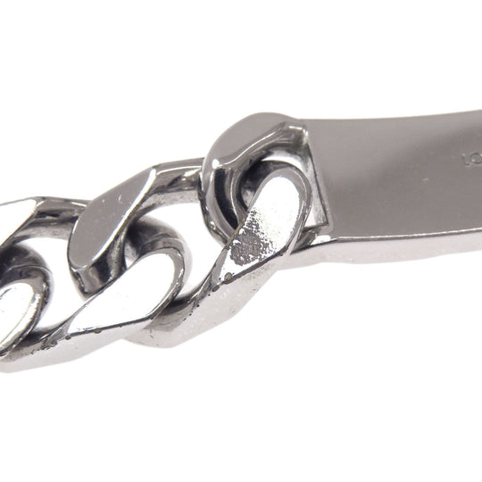 LOUIS VUITTON bracelet M00269 metallic Silver chain bracelet monogram Women Used Authentic