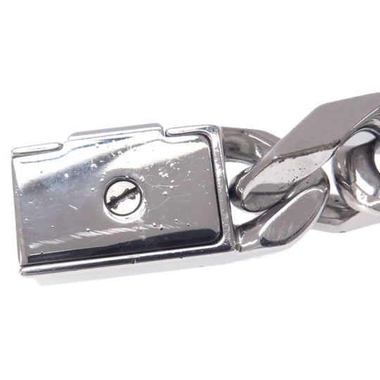 LOUIS VUITTON bracelet M00269 metallic Silver chain bracelet monogram Women Used Authentic