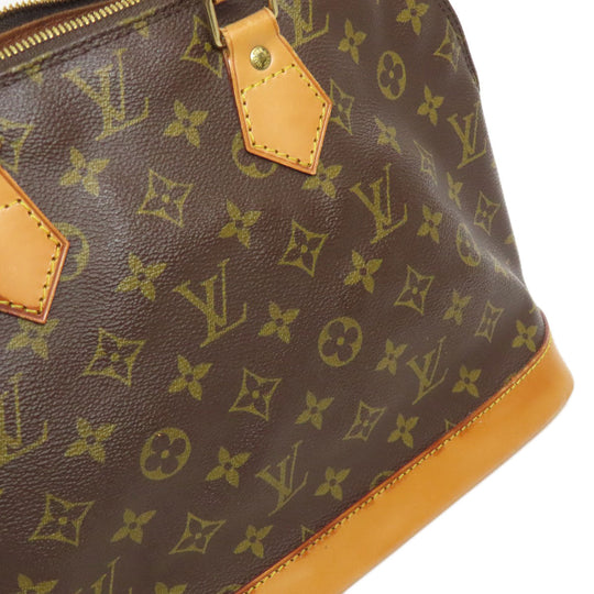 LOUIS VUITTON Handbag M51130 Monogram canvas Brown Alma Women Used Authentic
