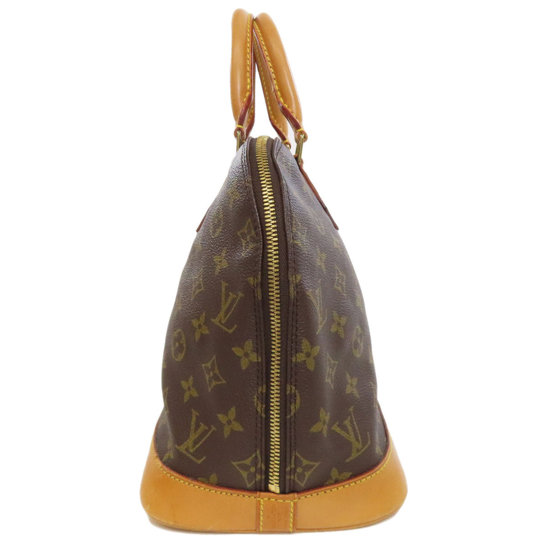 LOUIS VUITTON Handbag M51130 Monogram canvas Brown Alma Women Used Authentic