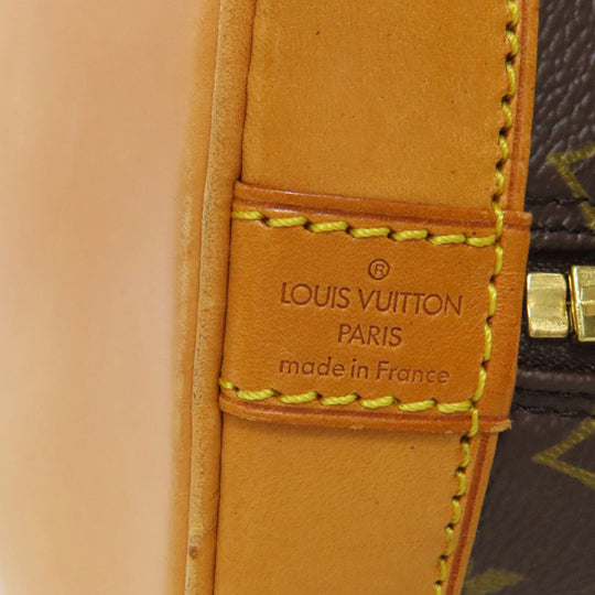 LOUIS VUITTON Handbag M51130 Monogram canvas Brown Alma Women Used Authentic