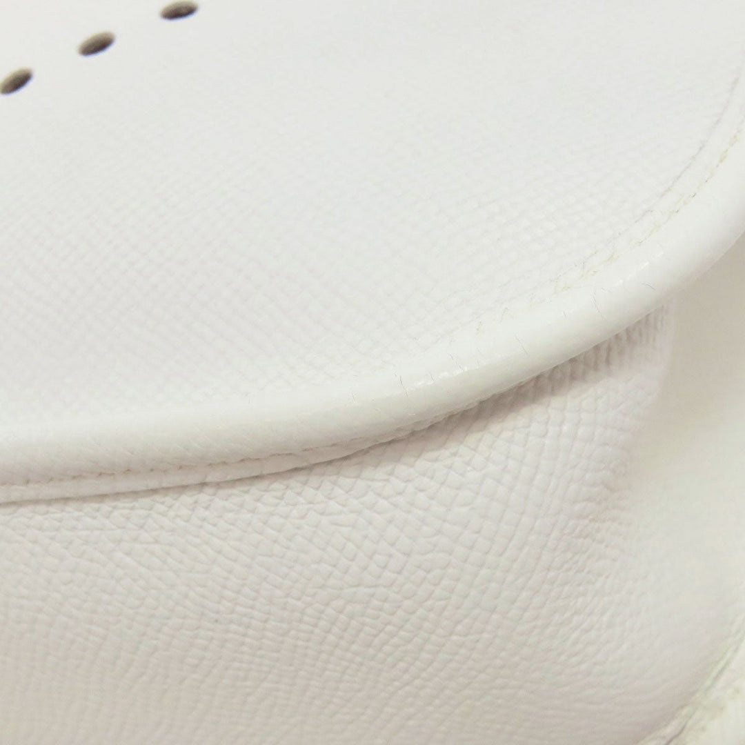 HERMES Shoulder Bag Epsom white Evelyn 1 PM SilverMetal Women Used Authentic