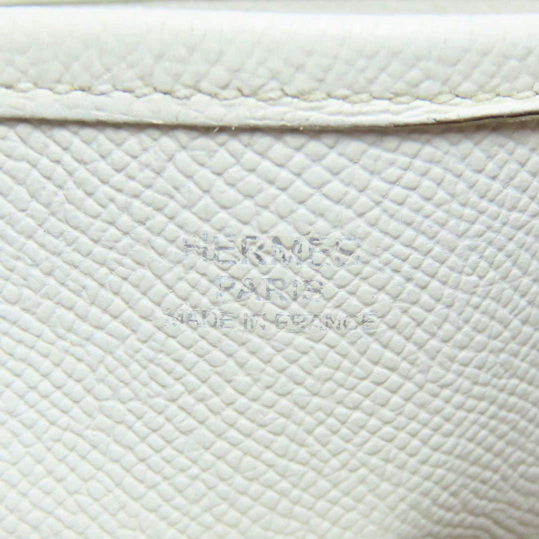 HERMES Shoulder Bag Epsom white Evelyn 1 PM SilverMetal Women Used Authentic