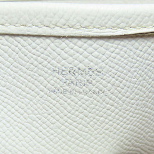HERMES Shoulder Bag Epsom white Evelyn 1 PM SilverMetal Women Used Authentic