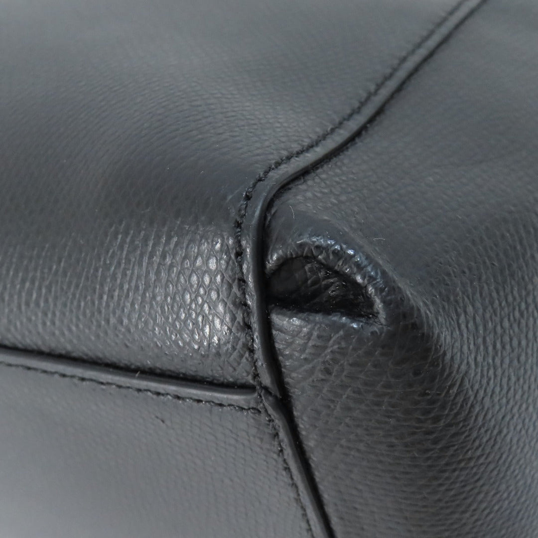 COACH Handbag F34673 leather black 2WAY Women Used Authentic