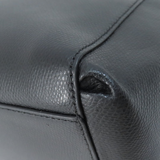 COACH Handbag F34673 leather black 2WAY Women Used Authentic