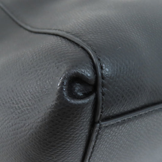 COACH Handbag F34673 leather black 2WAY Women Used Authentic