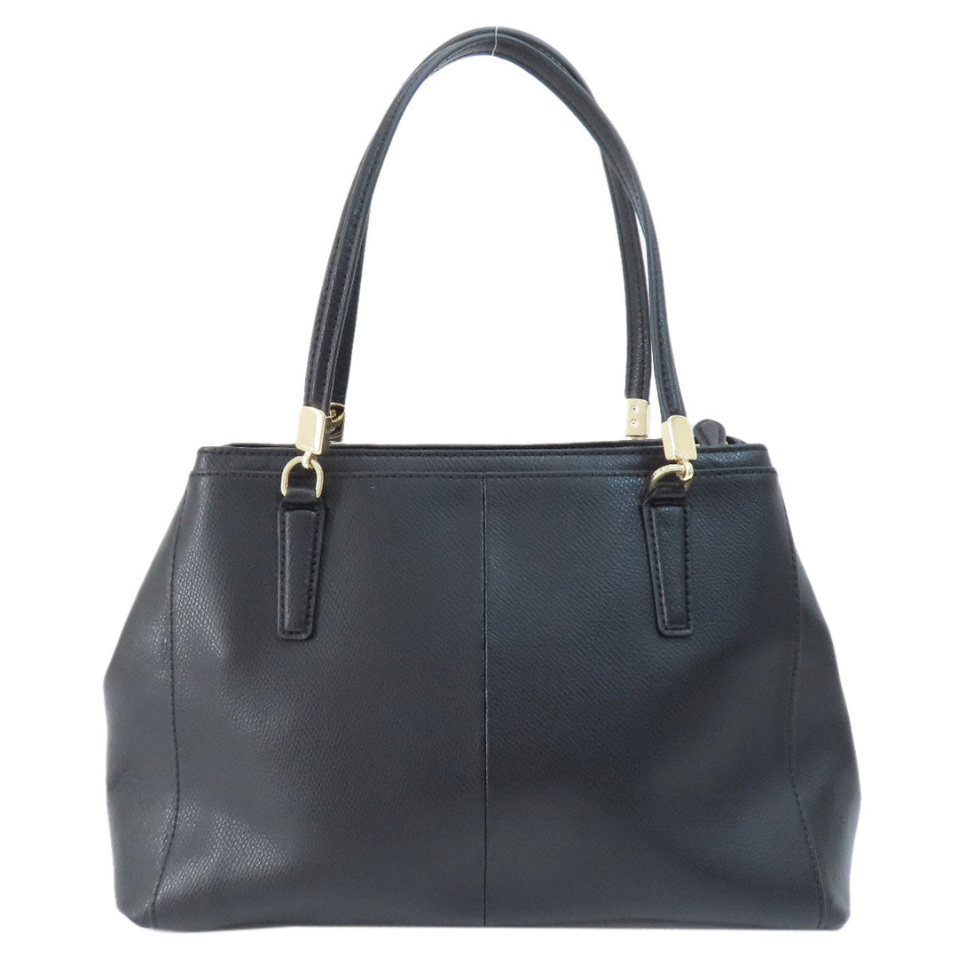 COACH Handbag F34673 leather black 2WAY Women Used Authentic