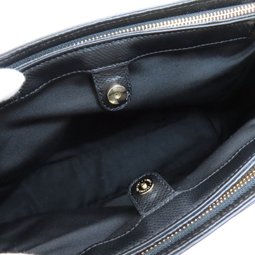 COACH Handbag F34673 leather black 2WAY Women Used Authentic