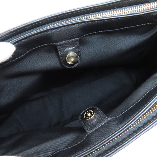 COACH Handbag F34673 leather black 2WAY Women Used Authentic