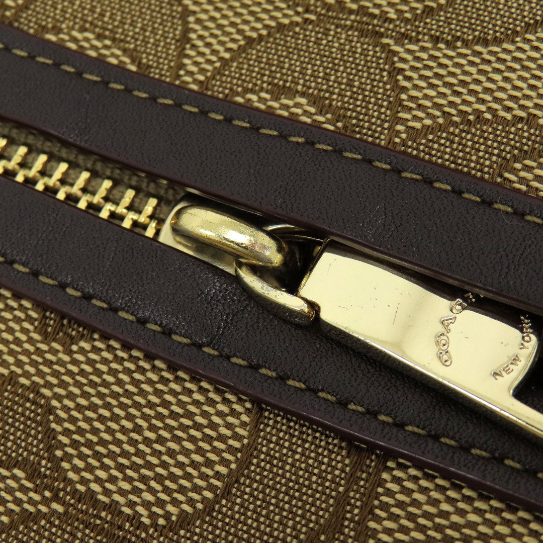 COACH Shoulder Bag 37769 canvas Brown Signature 2WAY Women Used Authentic