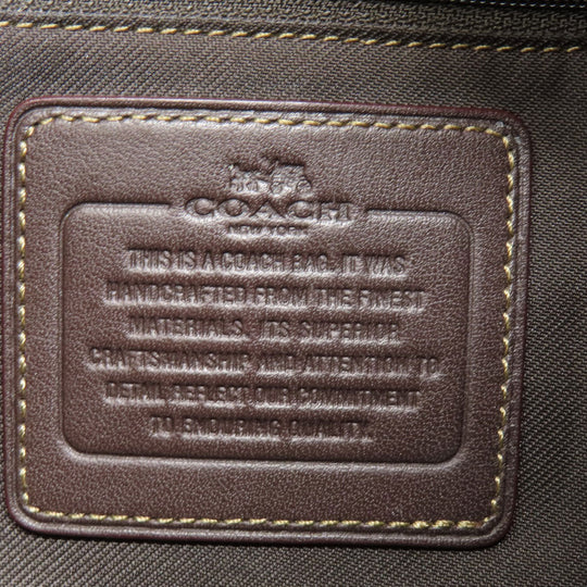 COACH Shoulder Bag 37769 canvas Brown Signature 2WAY Women Used Authentic