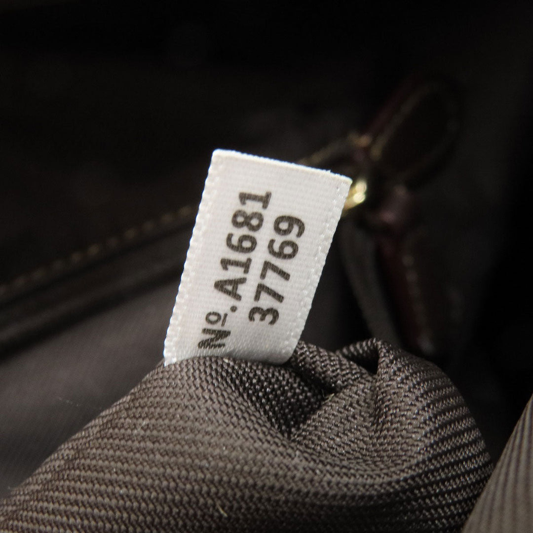 COACH Shoulder Bag 37769 canvas Brown Signature 2WAY Women Used Authentic