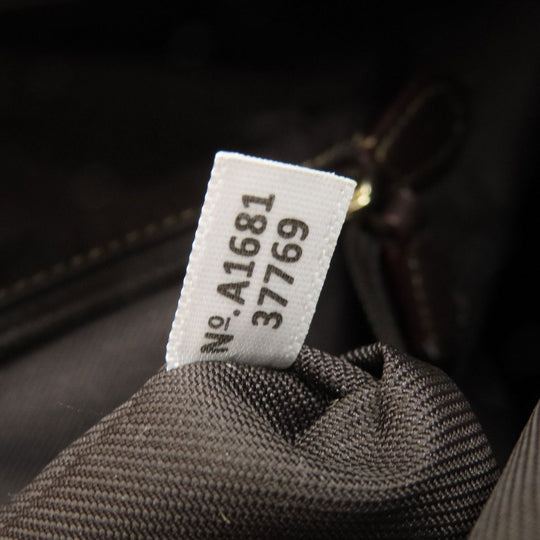 COACH Shoulder Bag 37769 canvas Brown Signature 2WAY Women Used Authentic