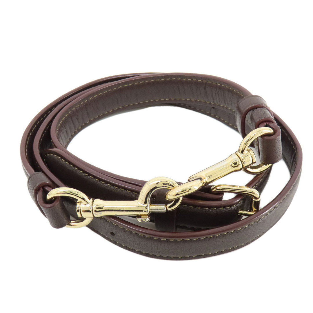 COACH Shoulder Bag 37769 canvas Brown Signature 2WAY Women Used Authentic