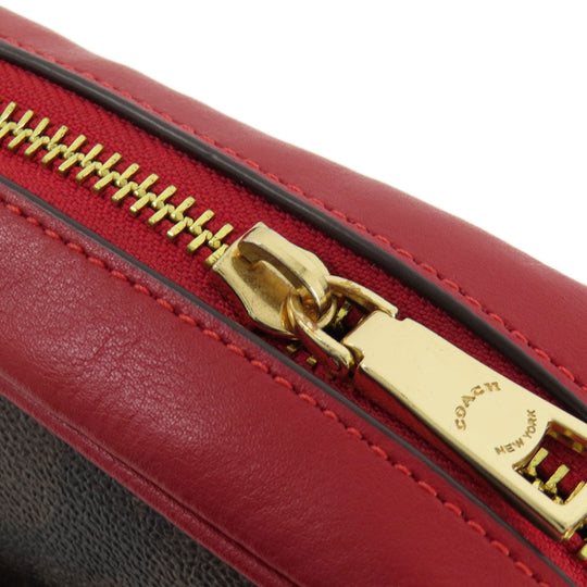 COACH Tote Bag C9926 PVC Brown mini jamie camera bag Women Used Authentic