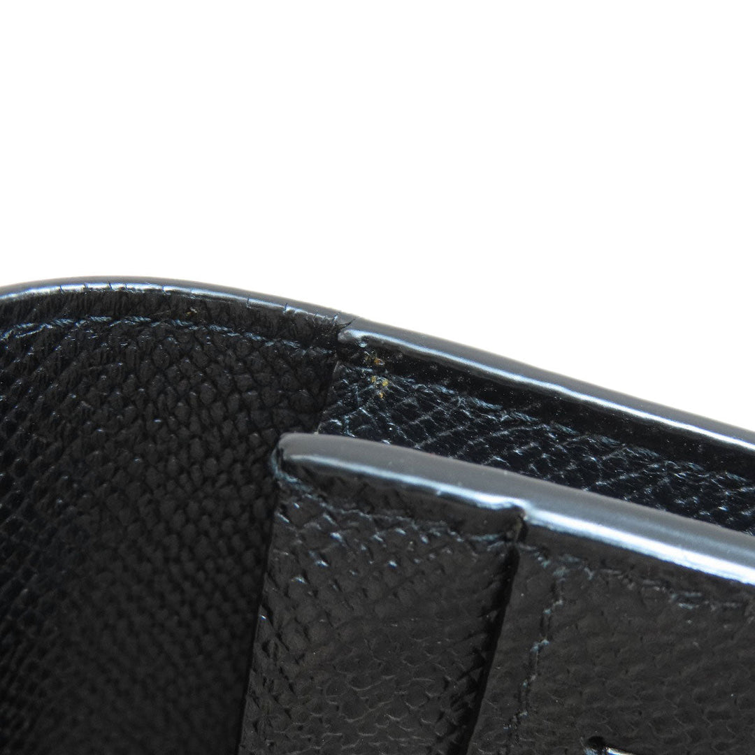 Dunhill Long Wallet Purse PVC black logo mens Used Authentic