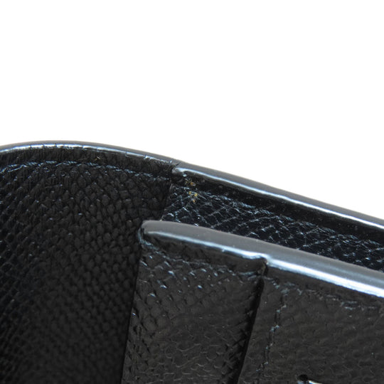 Dunhill Long Wallet Purse PVC black logo mens Used Authentic