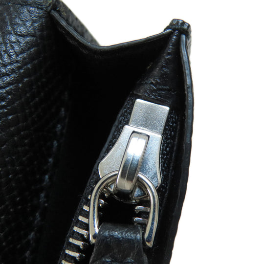 Dunhill Long Wallet Purse PVC black logo mens Used Authentic