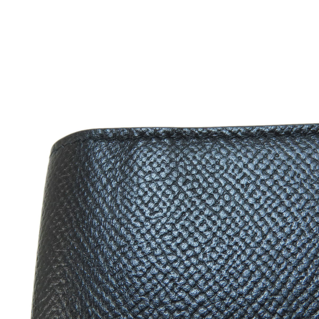 Dunhill Long Wallet Purse PVC black logo mens Used Authentic