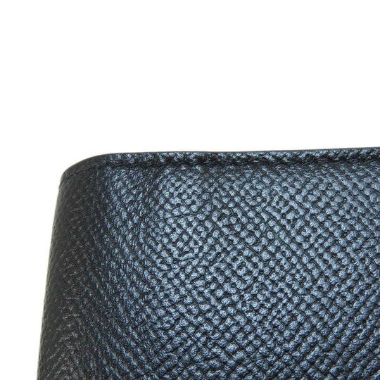 Dunhill Long Wallet Purse PVC black logo mens Used Authentic