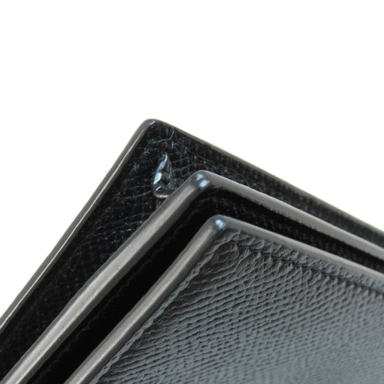 Dunhill Long Wallet Purse PVC black logo mens Used Authentic