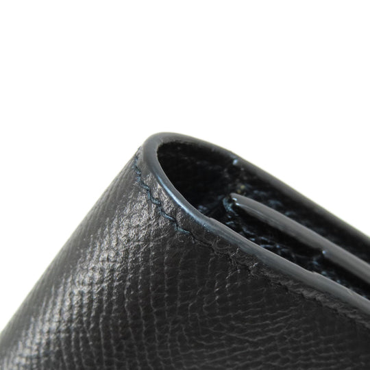 Dunhill Long Wallet Purse PVC black logo mens Used Authentic