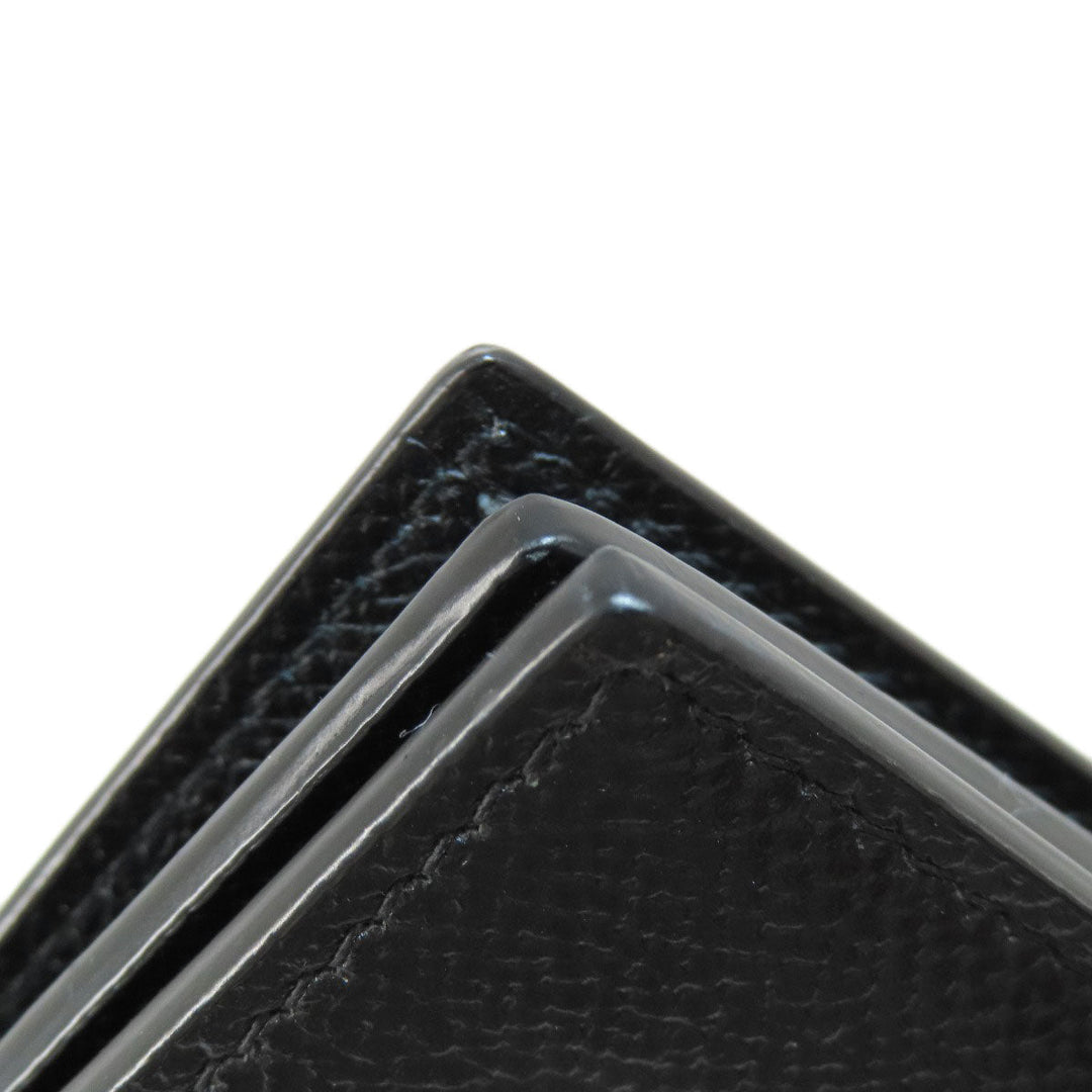 Dunhill Long Wallet Purse PVC black logo mens Used Authentic