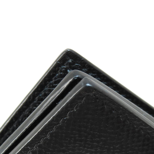 Dunhill Long Wallet Purse PVC black logo mens Used Authentic