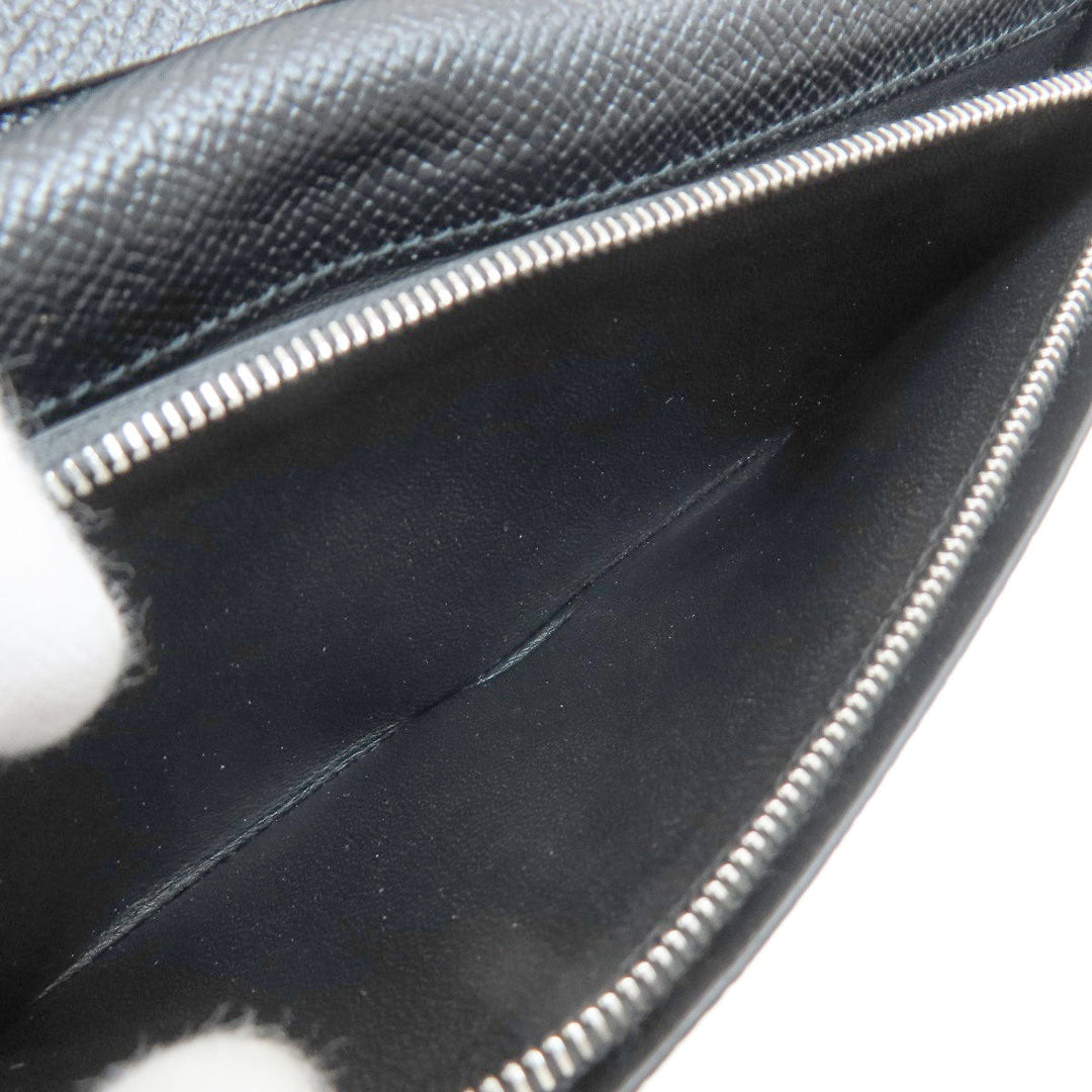 Dunhill Long Wallet Purse PVC black logo mens Used Authentic