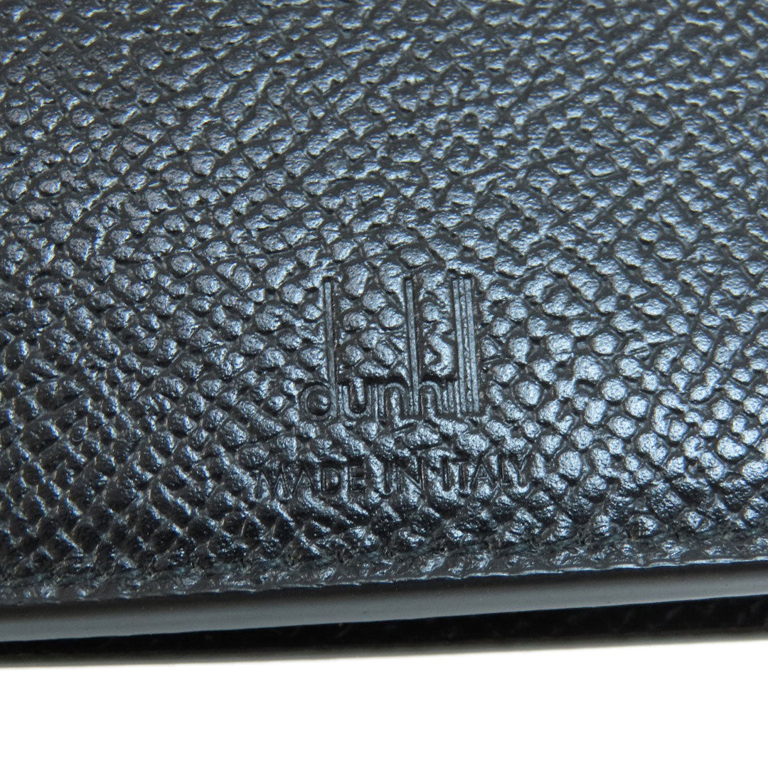 Dunhill Long Wallet Purse PVC black logo mens Used Authentic