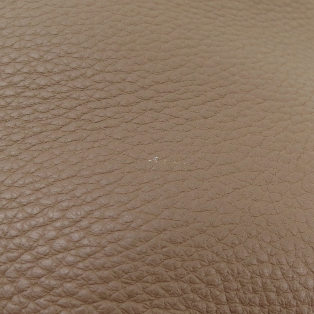HERMES Handbag Taurillon Clemence Brown Bolide 35 Etoupe SilverMetal Women Used Authentic