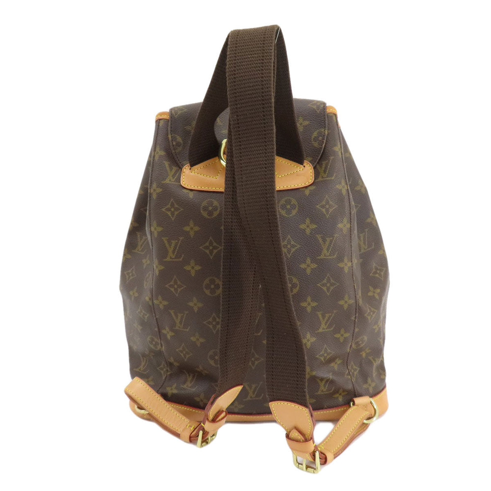 LOUIS VUITTON Backpack M51135 Monogram canvas Brown MontsourisGM Women Used Authentic