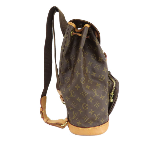 LOUIS VUITTON Backpack M51135 Monogram canvas Brown MontsourisGM Women Used Authentic