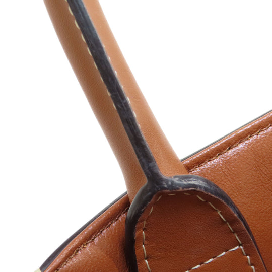 CELINE Handbag canvas Brown Mini Vertical Cover 2WAY