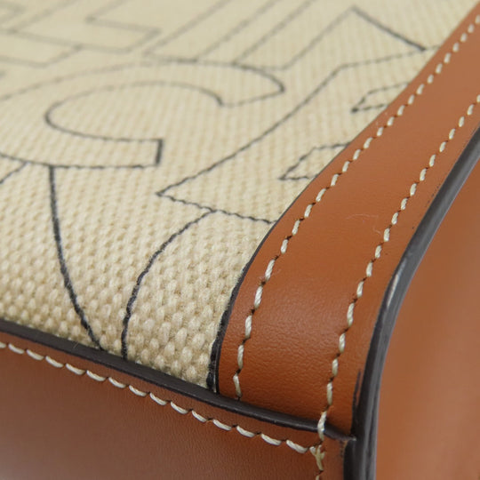 CELINE Handbag canvas Brown Mini Vertical Cover 2WAY