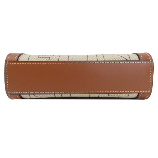 CELINE Handbag canvas Brown Mini Vertical Cover 2WAY