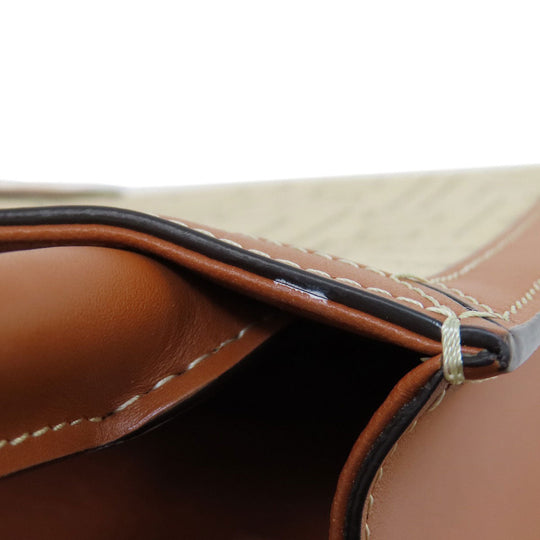 CELINE Handbag canvas Brown Mini Vertical Cover 2WAY