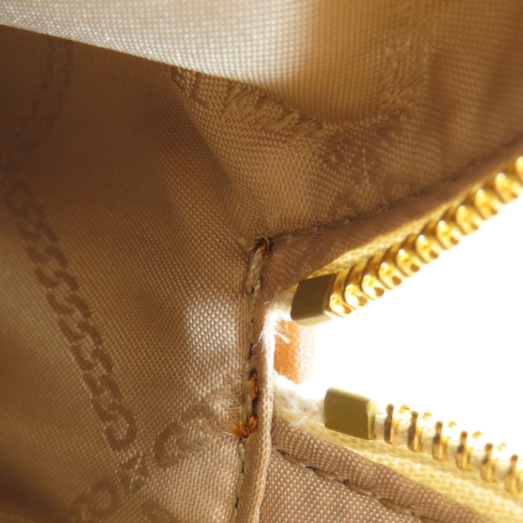 MICHAEL KORS Backpack PVC white MK signature Women Used Authentic